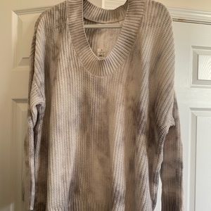 Aerie tie dye open knit summer sweater size small
